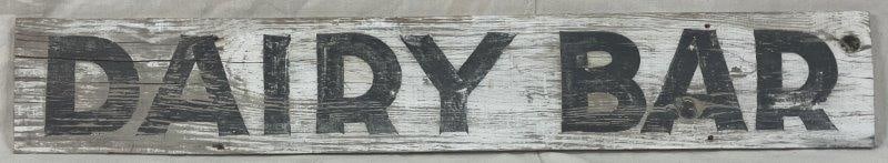 Painted Country Sign ''Dairy Bar'' (1 of 8)