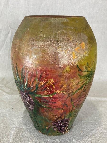 Folk Art Hand Painted Ceramic Vase (1 of 12)