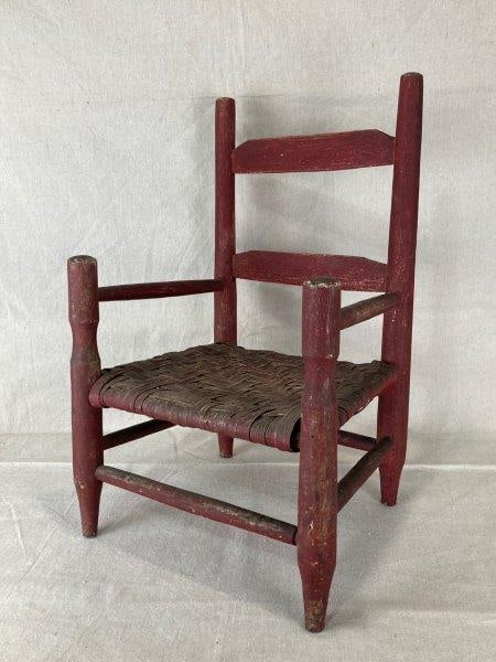 Red Painted Child Chair (1 of 16)