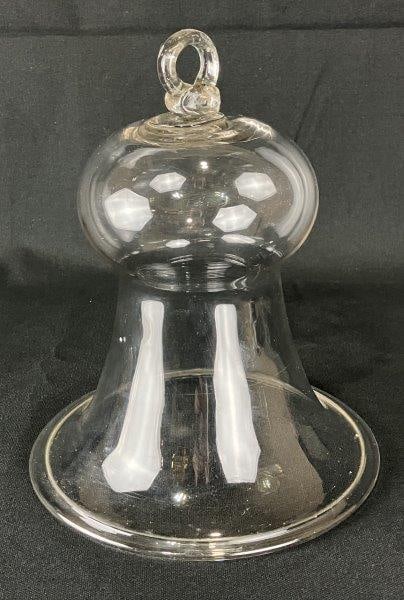 Early Clear Glass Smoke Bell (1 of 10)