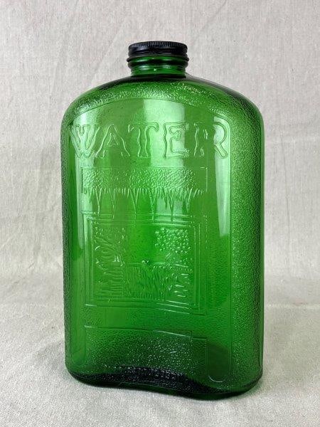Depression Era Green Glass Water Bottle (1 of 12)