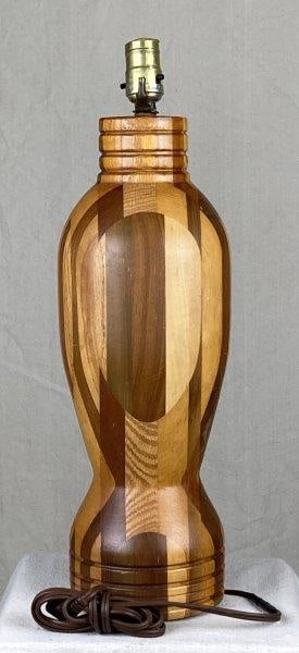 Folk Art Turned Lamp (1 of 9)