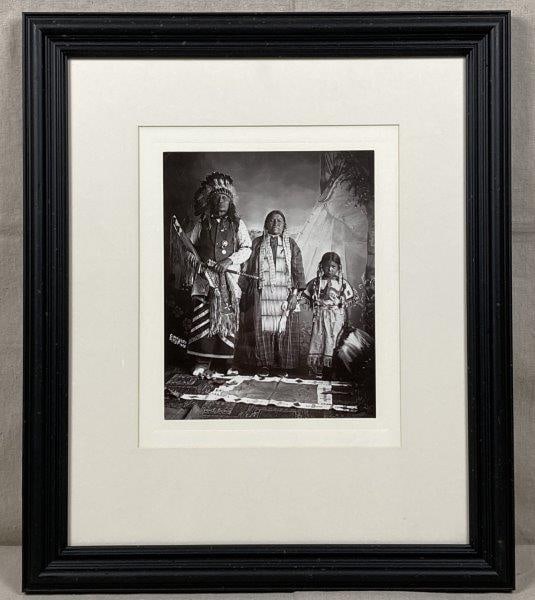 Frank Bennett Fiske Photograph of Sioux Chief and His Family (1 of 7)