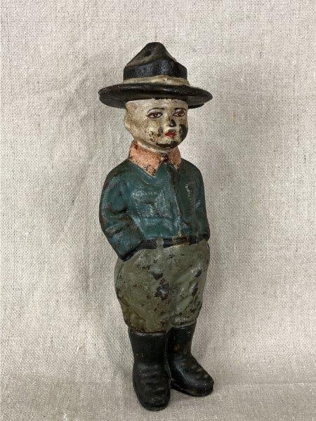 Cast Iron Polychrome Figurative Sculpture Bank (1 of 9)