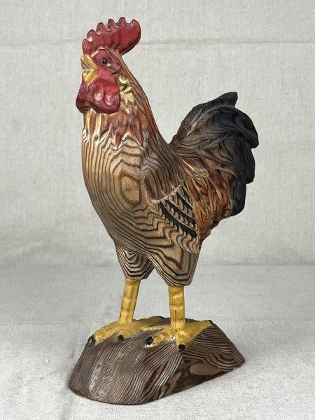 Folk Art Rooster Carving (1 of 10)