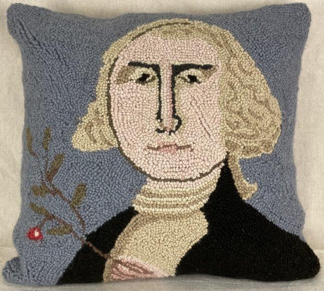 George Washington Hooked Pillow (1 of 6)