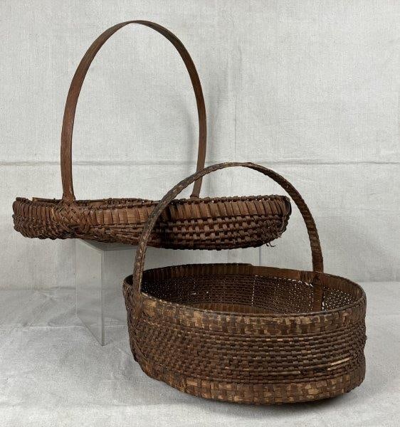 Pair of Antique Gathering Baskets (1 of 14)
