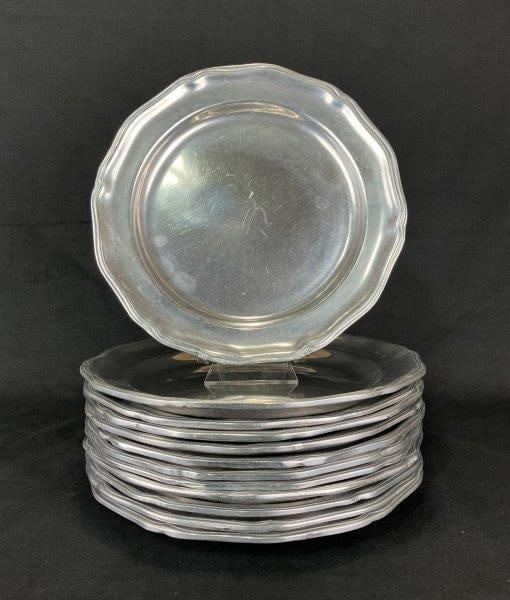 Twelve Wilton Armetale Pewter Plates (1 of 6)