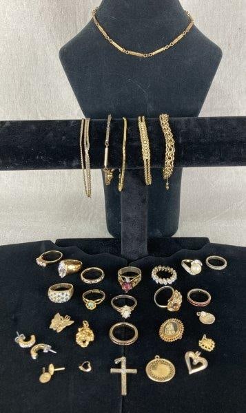 Gold Tone Jewelry Collection (1 of 20)