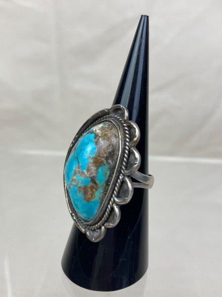 Native American Turquoise and Sterling Silver Ring (1 of 5)