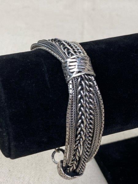 Sterling Silver Silpada Multi-Chain Bracelet (1 of 6)