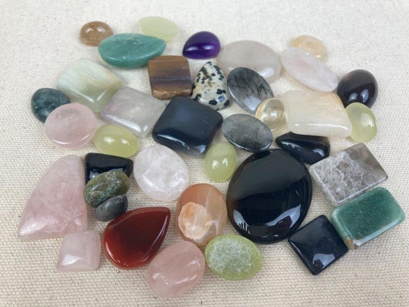 Large Grouping of Semi-Precious Gemstones (1 of 6)