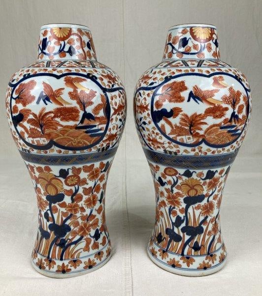 Pair of Large Imari Vases (1 of 10)