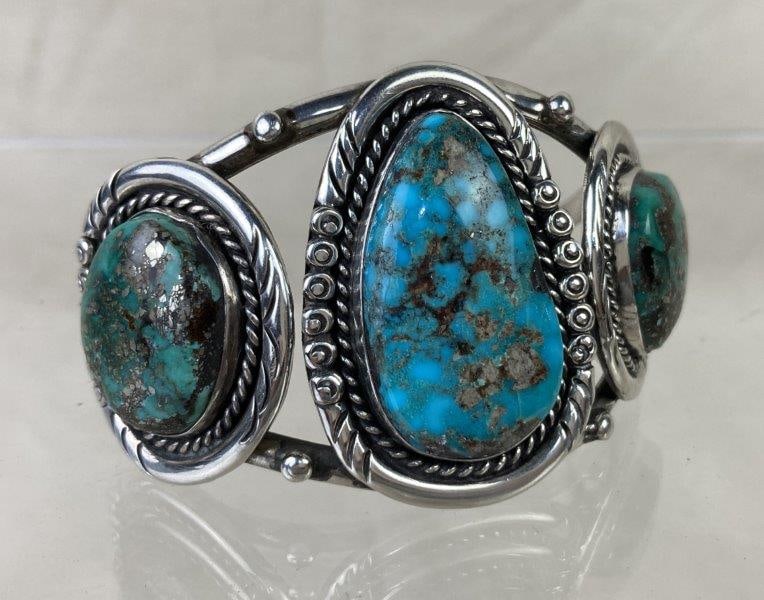 Native American Turquoise Cuff Bracelet (1 of 6)