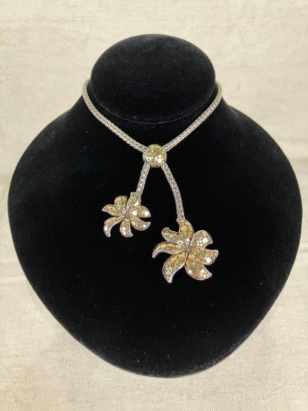 John Hardy Sterling Silver and 18K Gold “Jasmine” Lavalier Necklace (1 of 7)