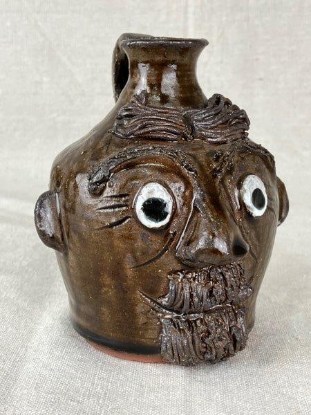 Jessie Meaders Stoneware Face Jug, 2006 (1 of 13)