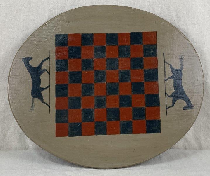 Folk Art Checkers Board (1 of 6)