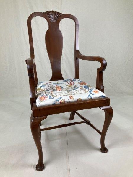 Queen Anne Style Armchair (1 of 8)