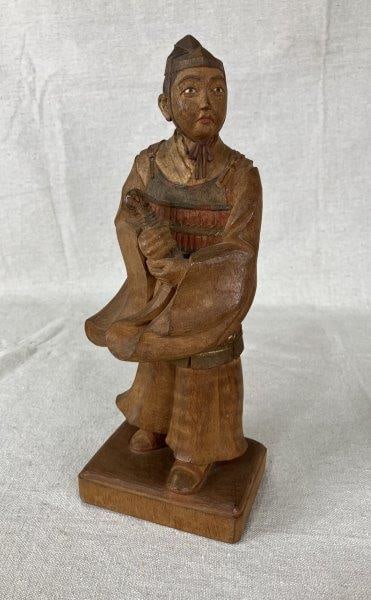 Japanese Polychrome Carved Wood Figure (1 of 10)