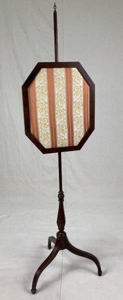 Georgian Mahogany Pole Fire Screen (1 of 8)