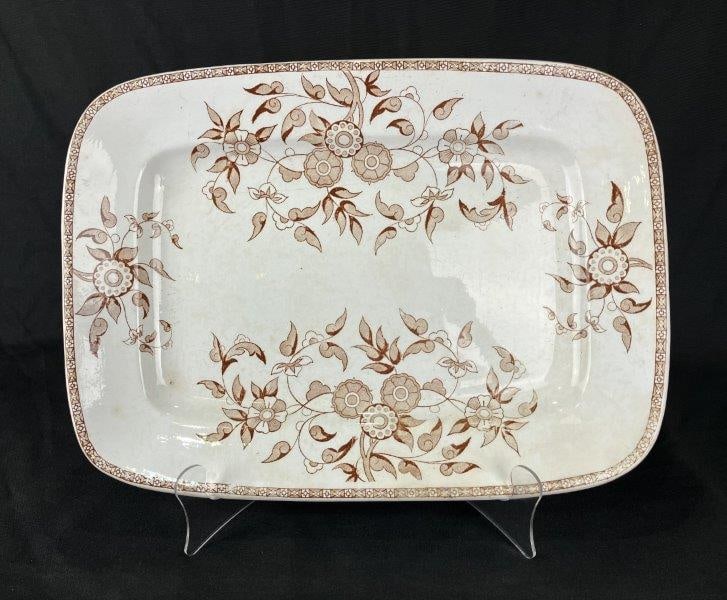 Brown Transferware Platter (1 of 6)