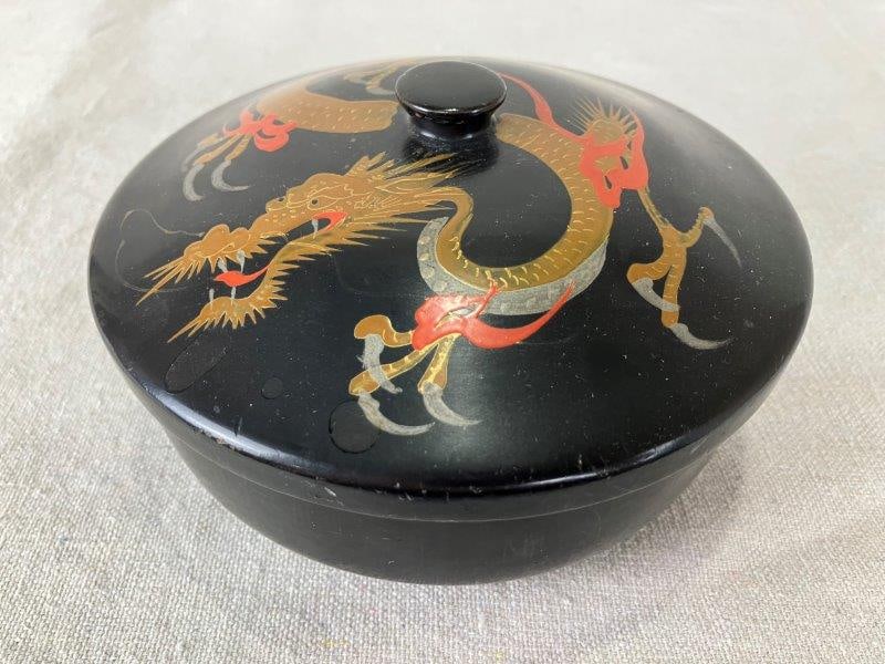 Japanese Dragon Motif Trinket Box (1 of 7)
