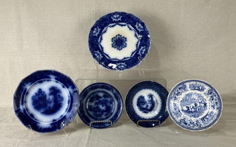 Flow Blue and Transferware Plates (1 of 17)