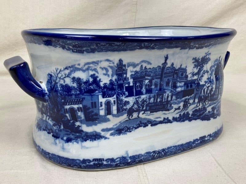 Chinoiserie Foot Bath Basin Planter (1 of 9)