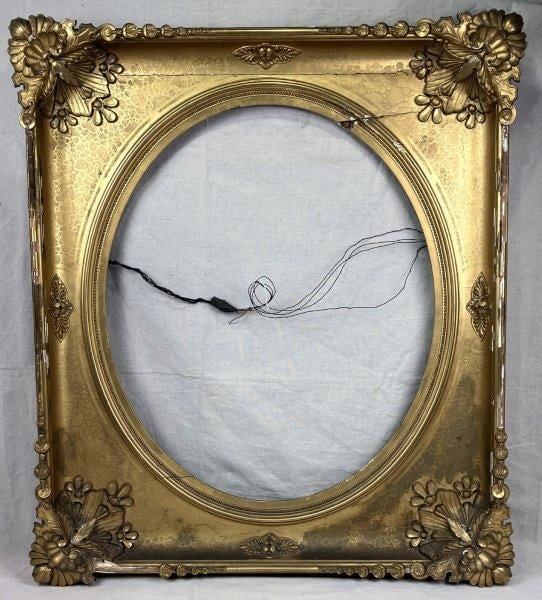 Large 19th Century Gilt Portrait Frame (1 of 10)