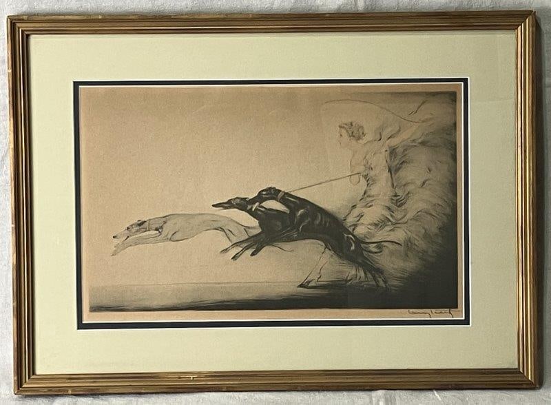 Louis Icart, Speed I, Framed Lithograph, Early 20th Century (1 of 8)