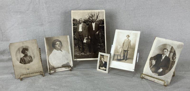 Black Americana Photographs and Postcards: Collection of photographs and postcards documenting African American history, with examples dating from the late 19th to early 20th century. These poignant representations provide insight into lived e