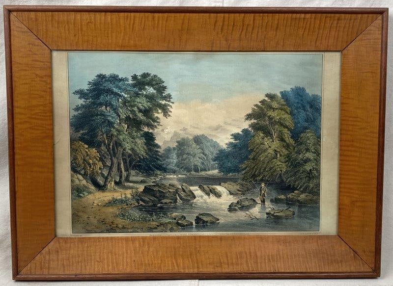 Fanny Palmer, The Trout Stream, Lithograph, 1862 (1 of 11)