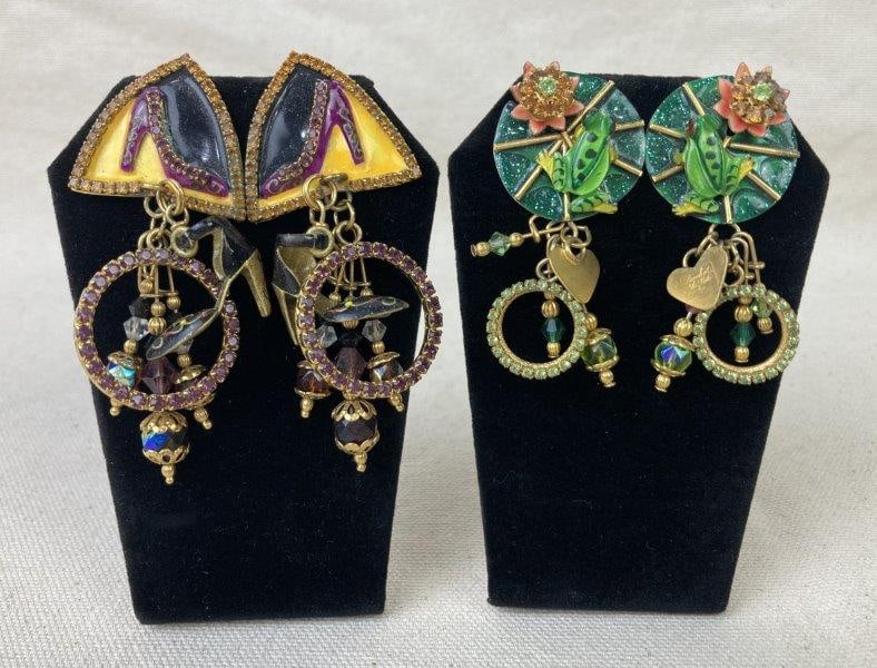 Two Pairs of Vintage Lunch at the Ritz Earrings (1 of 8)