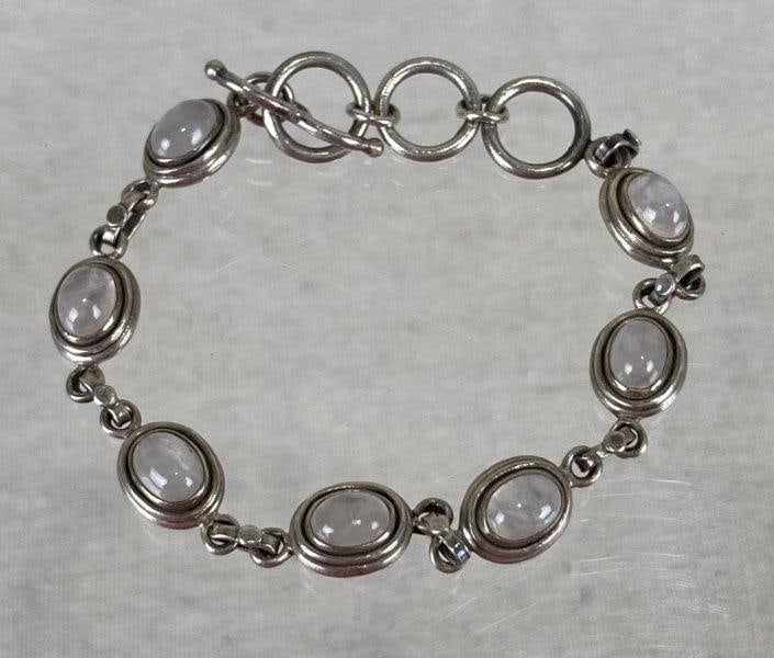 Sterling Silver Moonstone Bracelet (1 of 7)