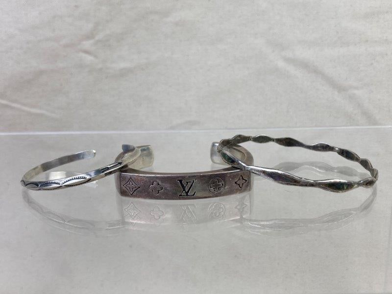Three Sterling Silver Bracelets (1 of 7)
