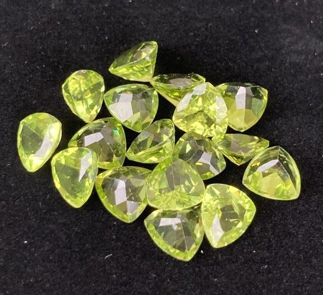 Group of Sixteen Loose Faceted Peridot Stones (1 of 4)