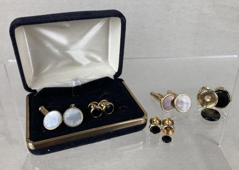 Vintage Cufflink Assortment Including One 12kt Gold Filled (1 of 7)