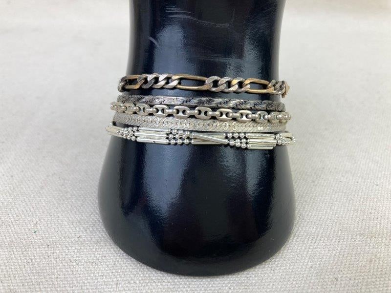 Lot of Sterling Silver Bracelets (1 of 11)