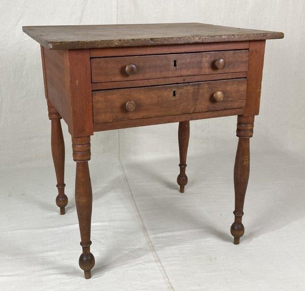 19th Century Two-Drawer Stand (1 of 10)