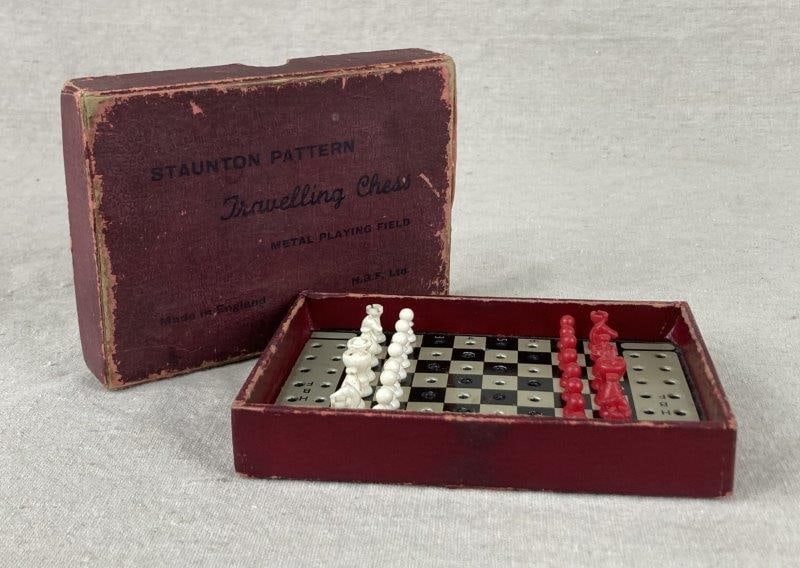 Staunton Pattern Miniature Traveling Chess Set (1 of 10)
