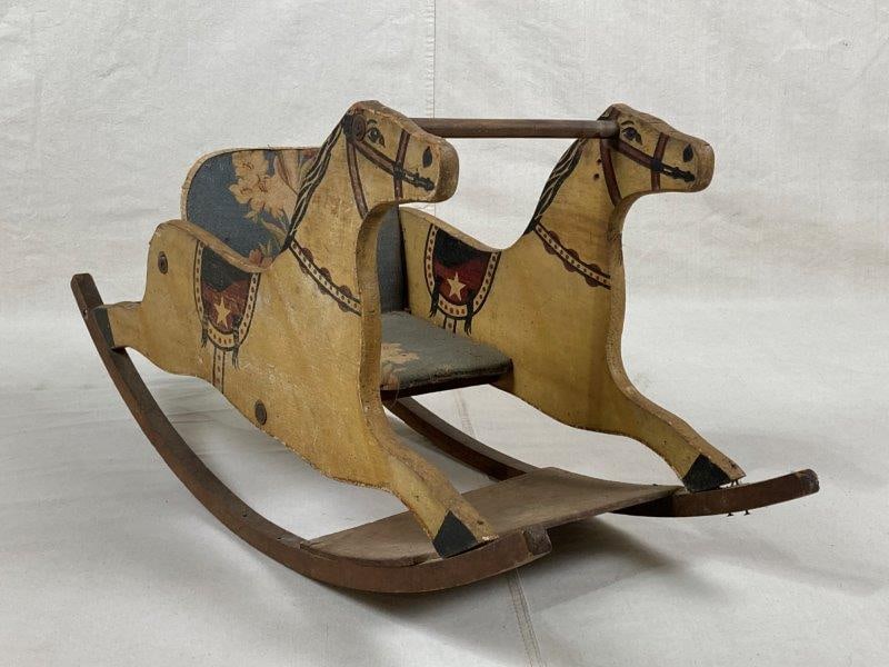 Vintage Folk Art Shoo-Fly Rocking Horse (1 of 9)