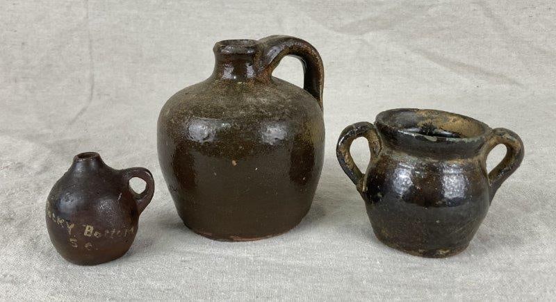 Group of Three Glazed Stoneware Vessels (1 of 16)