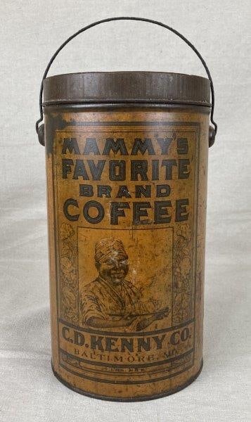 Black Americana C.D. Kenny Co. Coffee Advertising Tin (1 of 11)