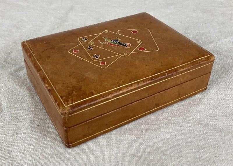 Tooled Leather Card Box (1 of 13)