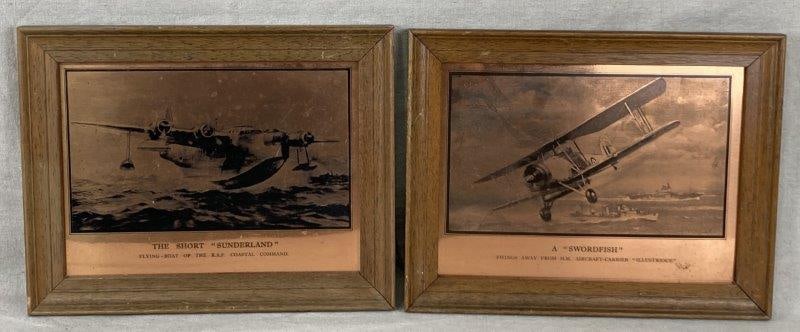 Two Copper Prints of Aircrafts — The Short Sunderland and A Swordfish (1 of 13)