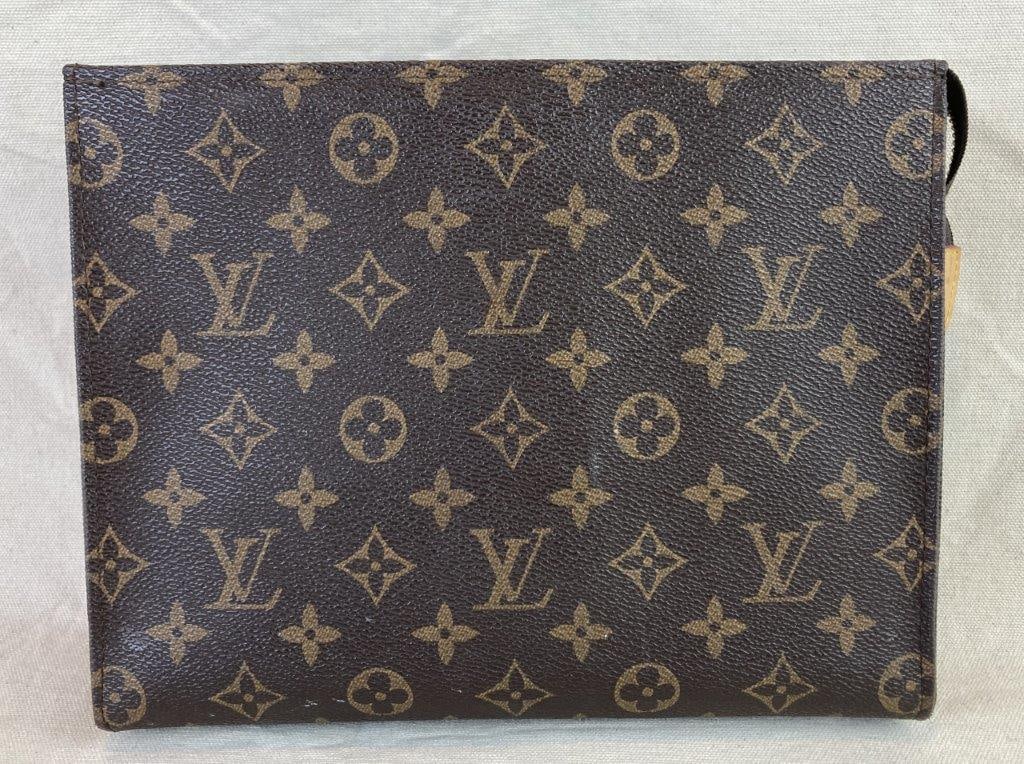 Louis Vuitton Style Monogram Canvas Toiletry Pouch (1 of 15)