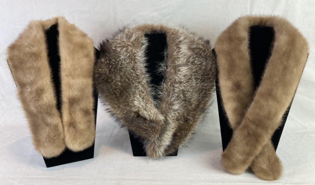 Three Vintage Mink Fur Collars (1 of 7)