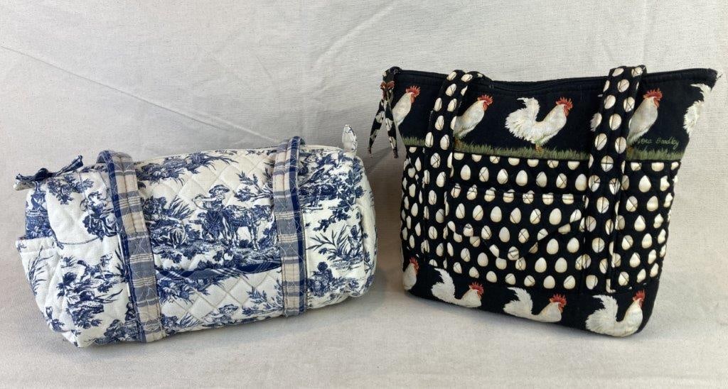 Two Quilted Patterned Shoulder Bags Featuring Vera Bradley “Chanticleer” (1 of 19)