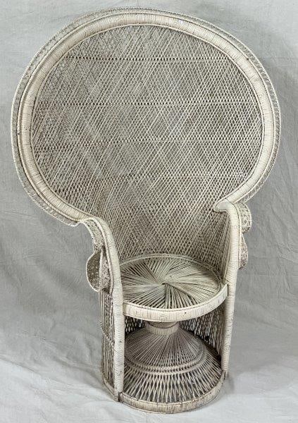 Mid-Century Modern Wicker Peacock Chair (1 of 7)