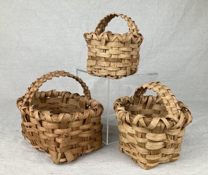 Three Primitive Gathering Baskets (1 of 7)